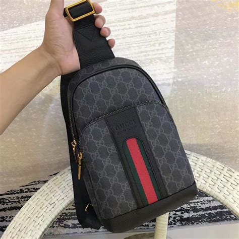 sling bag gucci men|gucci satchel bag men's.